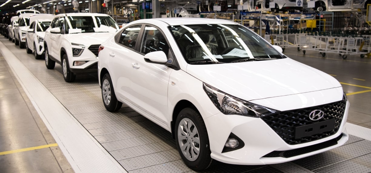 В 2021 году российский завод Hyundai Motor увеличил объемы производства и экспортных поставок